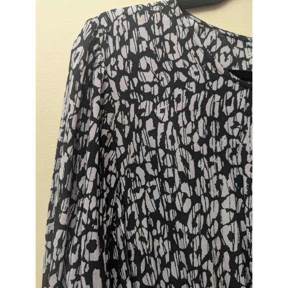 Rails Dress Womens M Inez‎ Mini Batik Cheetah Animal Print Smocked 3/4 Length - Picture 3 of 10